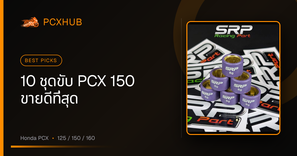 10 ชุดขับ PCX 150 ขายดีที่สุด ปี 2569 — อิงยอดขายบน Shopee